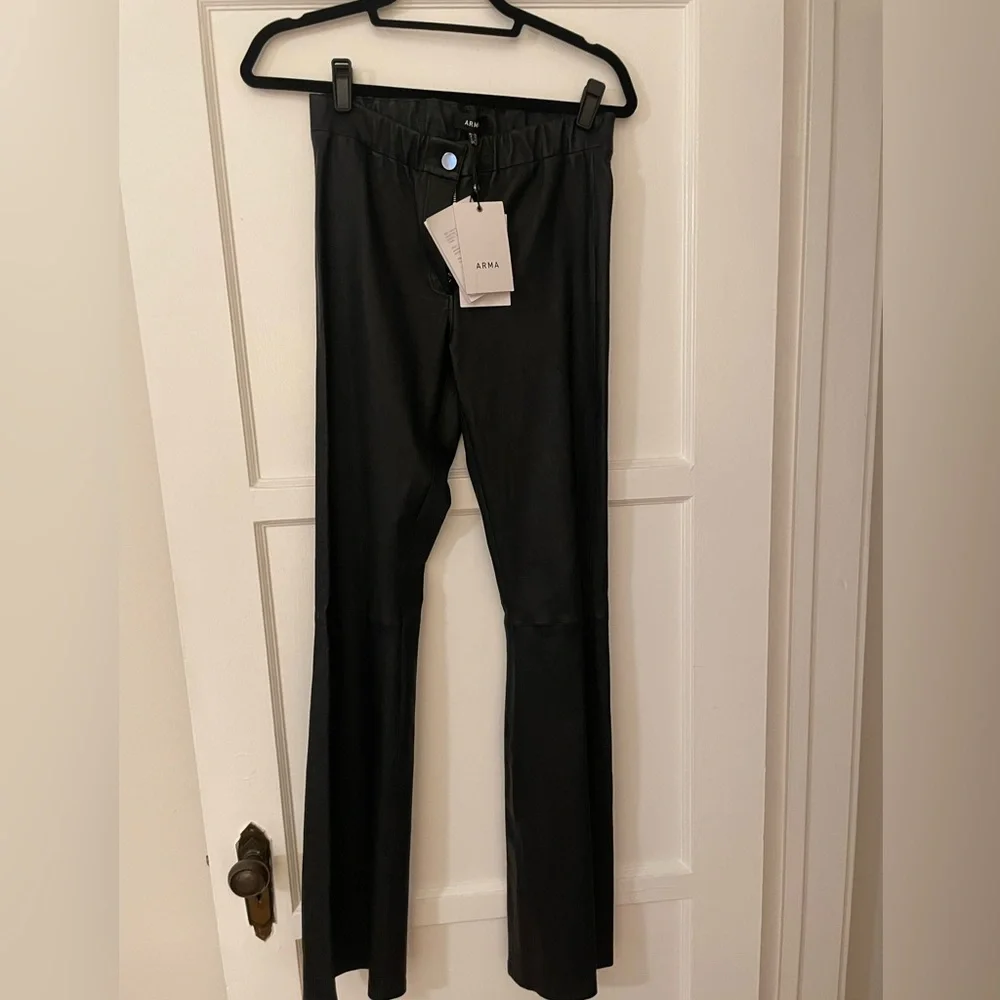 Arma flared leather pants - Picture 4 of 7